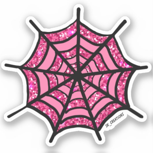 Sticker Web Pink Spider (Recto)