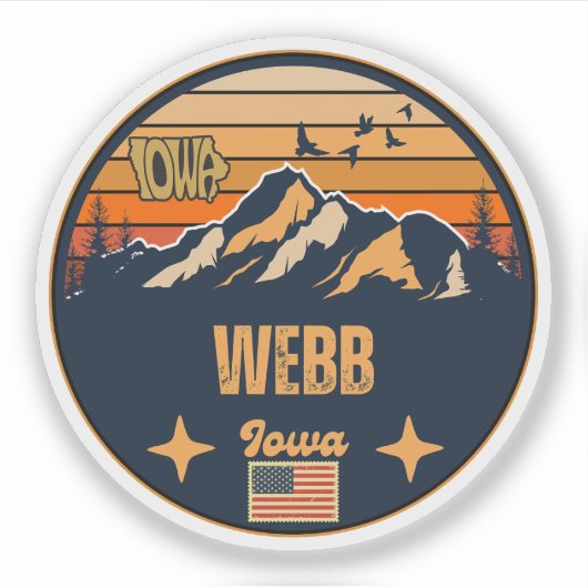Sticker Webb, Iowa (Devant)