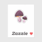 Sticker Webcap Violet (Cortinarius violaceus) (Feuille)