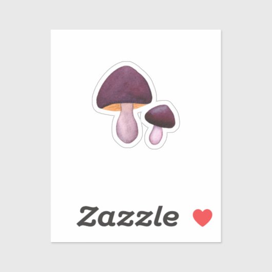Sticker Webcap Violet (Cortinarius violaceus) (Feuille)