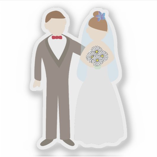Sticker Wedding Couple (Devant)
