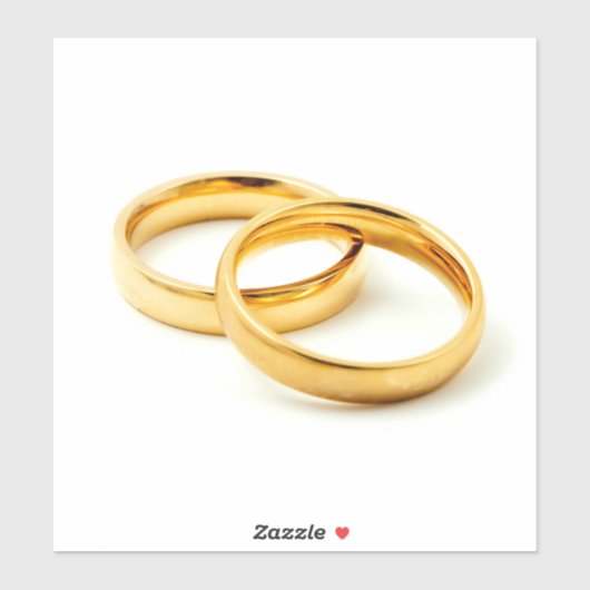 Sticker Wedding rings (Feuille)