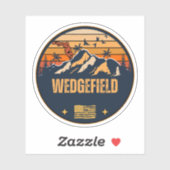 Sticker Wedgefield, Floride  (Feuille)