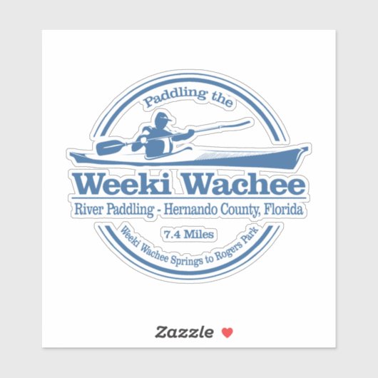 Sticker Weeki Wachee River (SK) (Feuille)