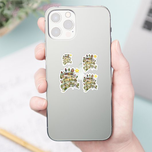 Sticker Weihnachtsdorf (Téléphone)