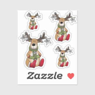 Sticker Weihnachtselch