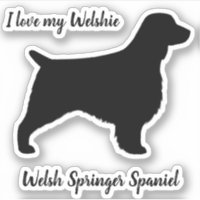 Welsh Springer Spaniel Silhouette Chien race