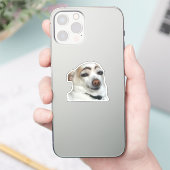 Sticker wenkbrauw hond meme (Telefoon)