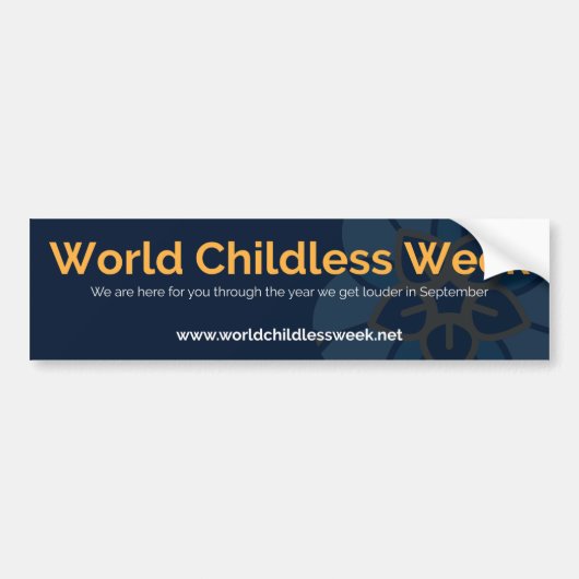 Sticker Wereldkinderloze Week (Voorkant)