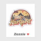 Sticker West Hartford, Connecticut (Feuille)