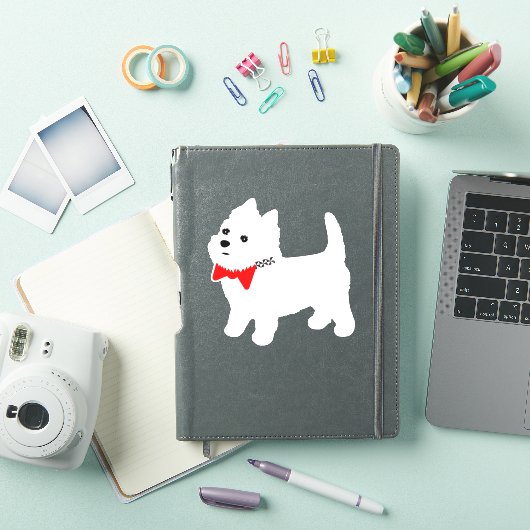 Sticker West Highland White Terrier Westie Pup (Couverture iPad)