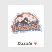 Sticker Westbrook, Connecticut (Feuille)