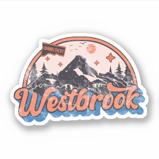 Sticker Westbrook, Connecticut (Devant)