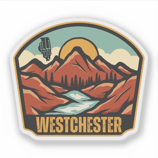 Sticker Westchester, Illinois  (Devant)