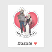 Sticker Western Couple Cowboy Dog (Feuille)