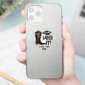 Sticker Western Cowboy Boot - Graduation (Téléphone)