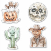 Sticker Western Cowboy Cowgirl Halloween (Devant)
