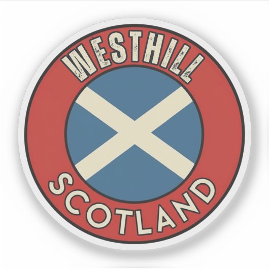 Sticker Westhill, Écosse (Devant)