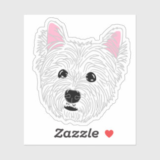 Sticker Westie Dog Mom Mug - West Highland Terrier