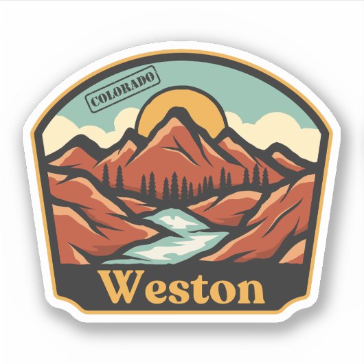 Sticker Weston, Colorado (Devant)