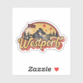 Sticker Westport, Connecticut (Feuille)