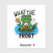 Sticker What the frog? (Feuille)
