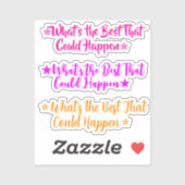 Sticker What's the Best That Could Happen? | 3 Meme Girl (Feuille)