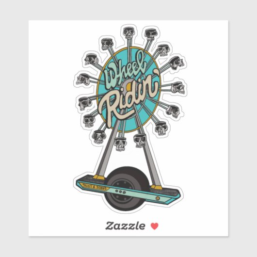Sticker Wheel Ridin (Feuille)