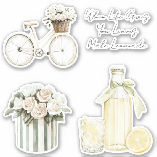 Sticker When Life Gives You Lemons Make Lemonade (Devant)