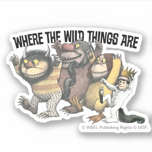 Sticker Where the Wild Things Are Characters & Logo (Devant)
