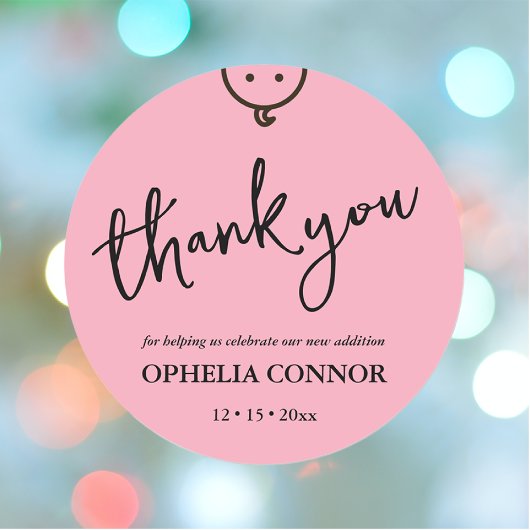 Sticker Whimsical Baby Girl