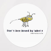 Sticker Whimsical : Blue Grasshopper, Don’t Be (Design 2)