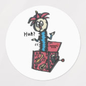 Sticker Whimsical : Blue Grasshopper, Don’t Be (Design 1)
