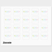 Sticker Whimsical Colorful Party (Feuille)
