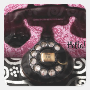 Sticker - Whimsical Hallo Telefoon