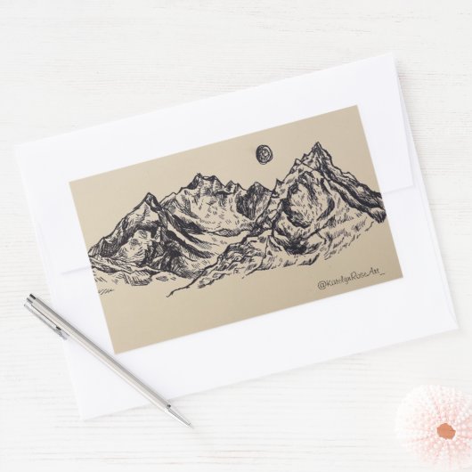 Sticker Whimsical Mountain (Enveloppe)