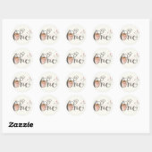 Sticker Whimsical One Girl Merci 1er anniversaire (Feuille)