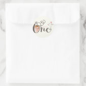 Sticker Whimsical One Girl Merci 1er anniversaire (Sac)