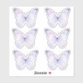Sticker Whimsical Purple Butterfly Aesthetic Planner (Feuille)