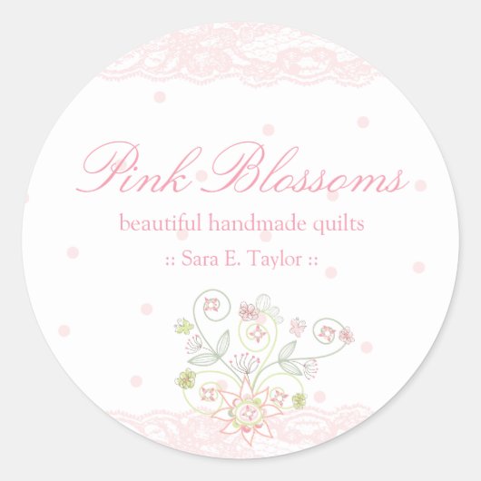 Sticker Whimsical Sweet Rose Floral (Devant)