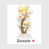 Sticker Whimsical Trees Business Promotion (Feuille)