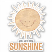 Sticker Whimsical Vous êtes mon soleil brillant Sun Vinyl (Devant)