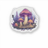 Sticker Whimsigoth Champignons Et Crystals Classique (Devant)
