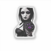 Sticker Whimsigoth Classic Design Pour Halloween (Devant)