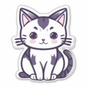 Sticker "Whisker Wonderland : mignonne conception de carac (Devant)