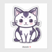 Sticker "Whisker Wonderland : mignonne conception de carac (Feuille)