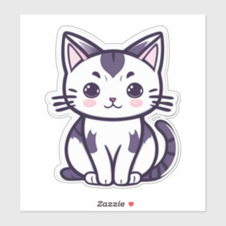 Sticker "Whisker Wonderland : mignonne conception de carac