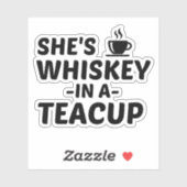 STICKER WHISKEY DANS UN TEACUP (Feuille)