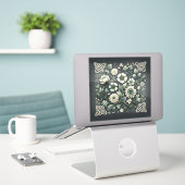 Sticker Whispered Clover Knotwork Garden (Ordinateur portable sur le bureau)