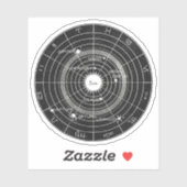 Sticker Whispers céleste Zodiac Vintage (Feuille)